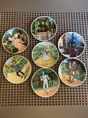 Wizard of Oz Knowles vintage collector plates James Auckland 1977-1979 set of 7